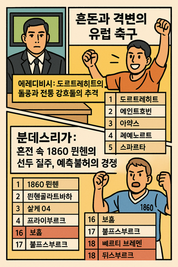 네덜란드 리그 도르트레히트 돌풍 에인트호벤 바짝 추